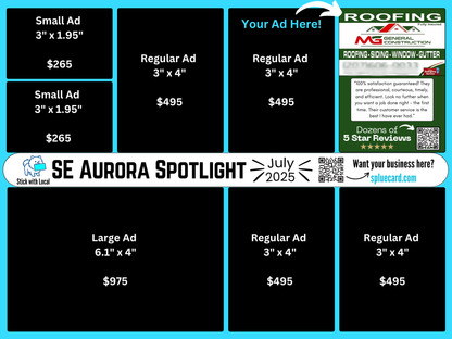 Small Ad (3" x 1.95)