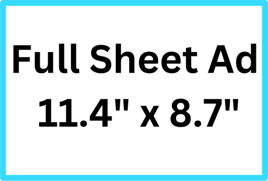 Full Sheet (11.4" x 8.7")